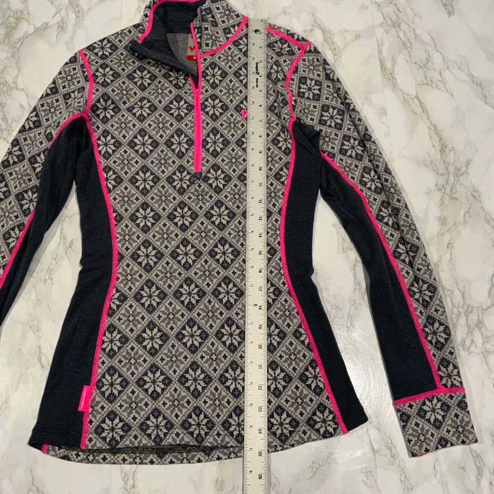 Kari Traa Sz M Rose half Zip Pullover Baselayer Top Shirt - Picture 8 of 8